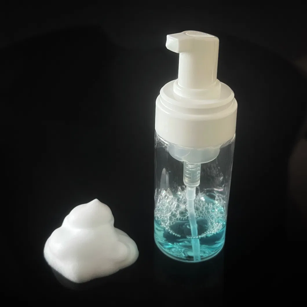 100ml PETG Square Facial Cleanser Bottle Foam Bottle with Foam Pump