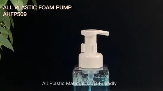 Pompe à mousse entièrement en plastique sans métal pour désinfectant pour les mains, laveuse, nettoyant en mousse